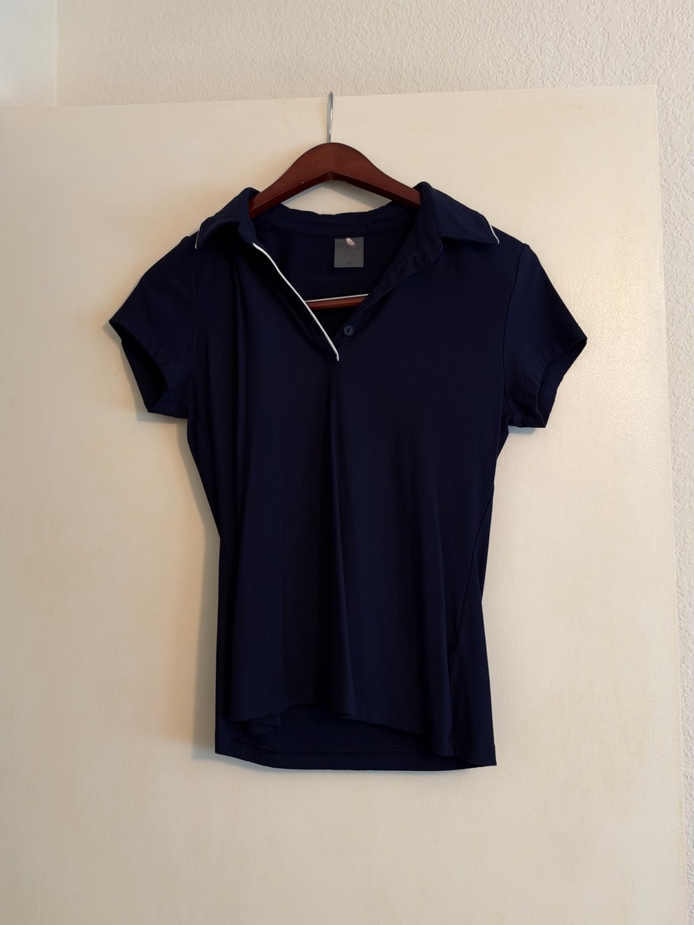 CALIA by Carrie Underwood Navy Short Sleeve Polo Top